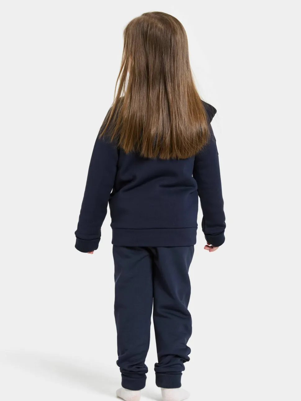 Didriksons Kids' Siljan Full Zip Navy