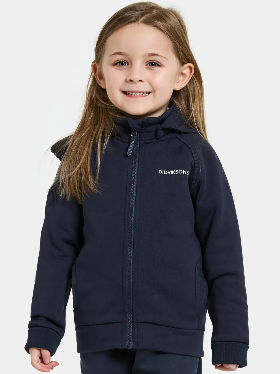 Didriksons Kids' Siljan Full Zip Navy