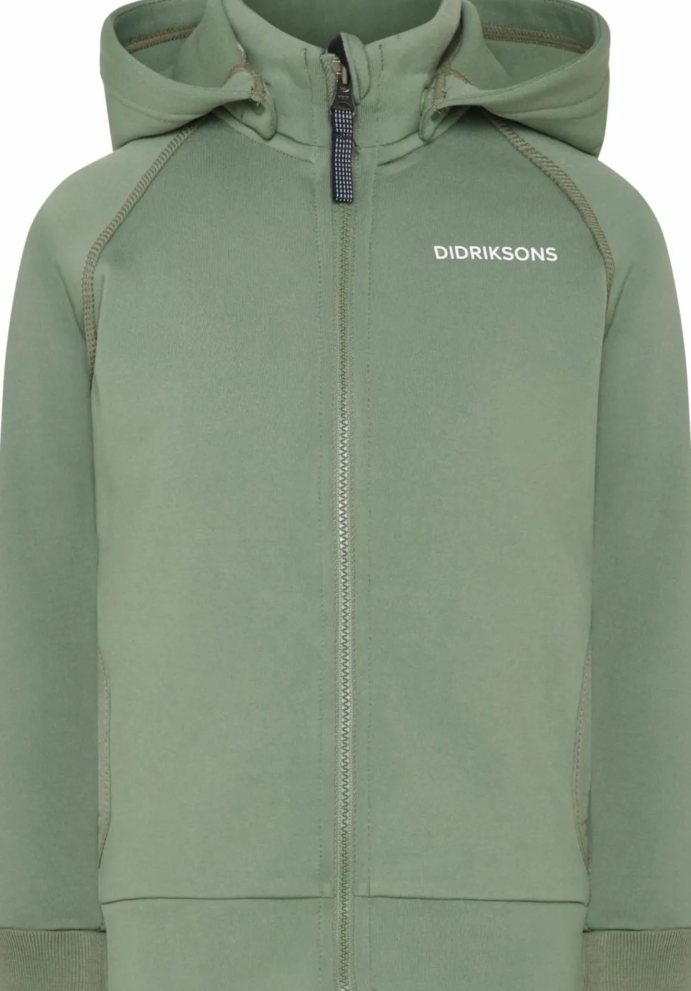 Didriksons Kids' Siljan Full Zip Light Moss Best