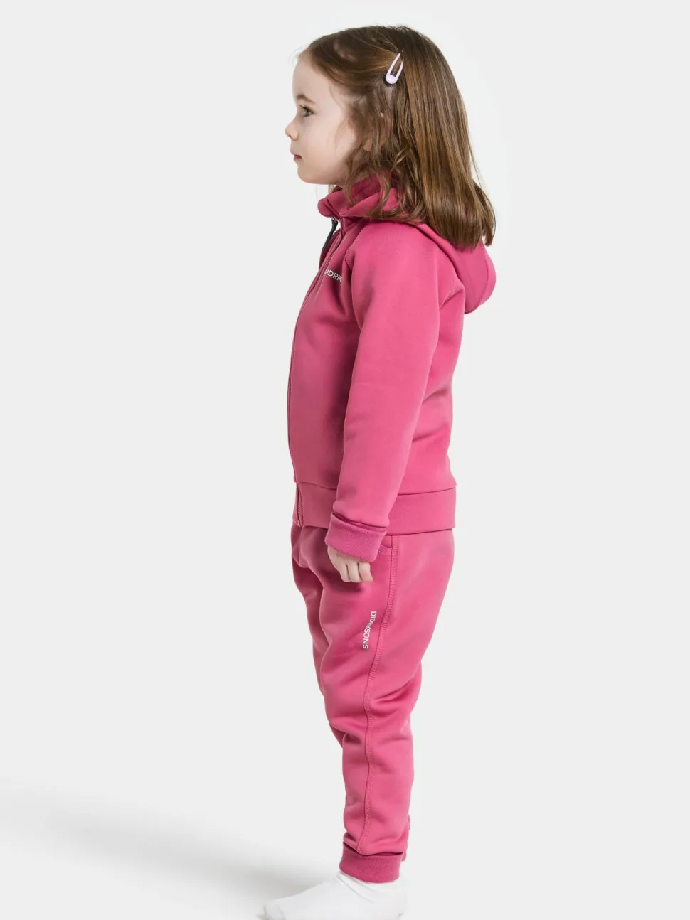 Didriksons Kids' Siljan Full Zip Sweet Pink