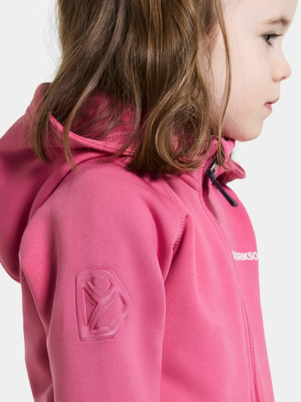 Didriksons Kids' Siljan Full Zip Sweet Pink