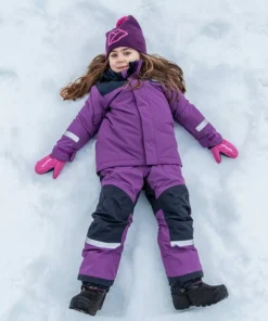 Didriksons Kids' Skare Set Royal Purple