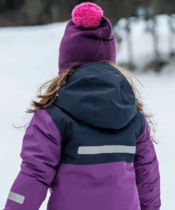 Didriksons Kids' Skare Set Royal Purple