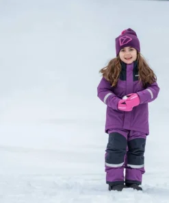 Didriksons Kids' Skare Set Royal Purple