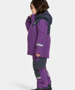 Didriksons Kids' Skare Set Royal Purple