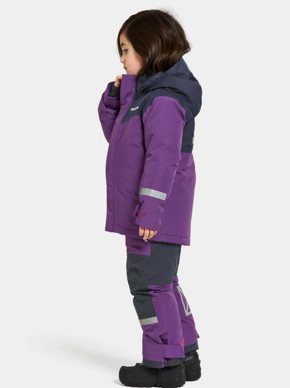 Didriksons Kids' Skare Set Royal Purple