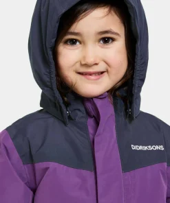Didriksons Kids' Skare Set Royal Purple