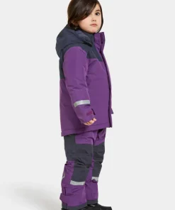 Didriksons Kids' Skare Set Royal Purple