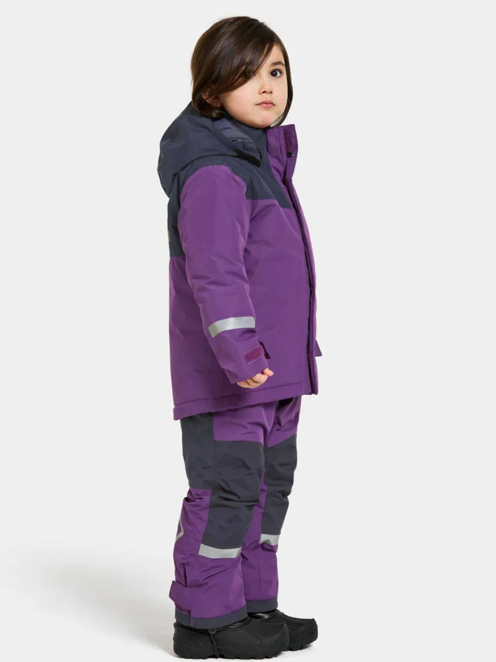Didriksons Kids' Skare Set Royal Purple