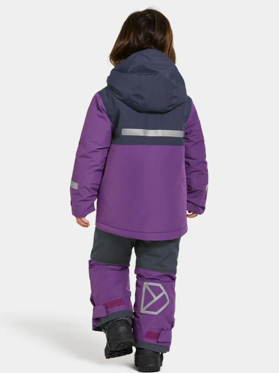 Didriksons Kids' Skare Set Royal Purple