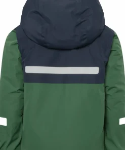 Didriksons Kids' Skare Set Pine Green
