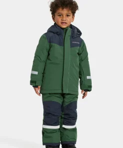 Didriksons Kids' Skare Set Pine Green