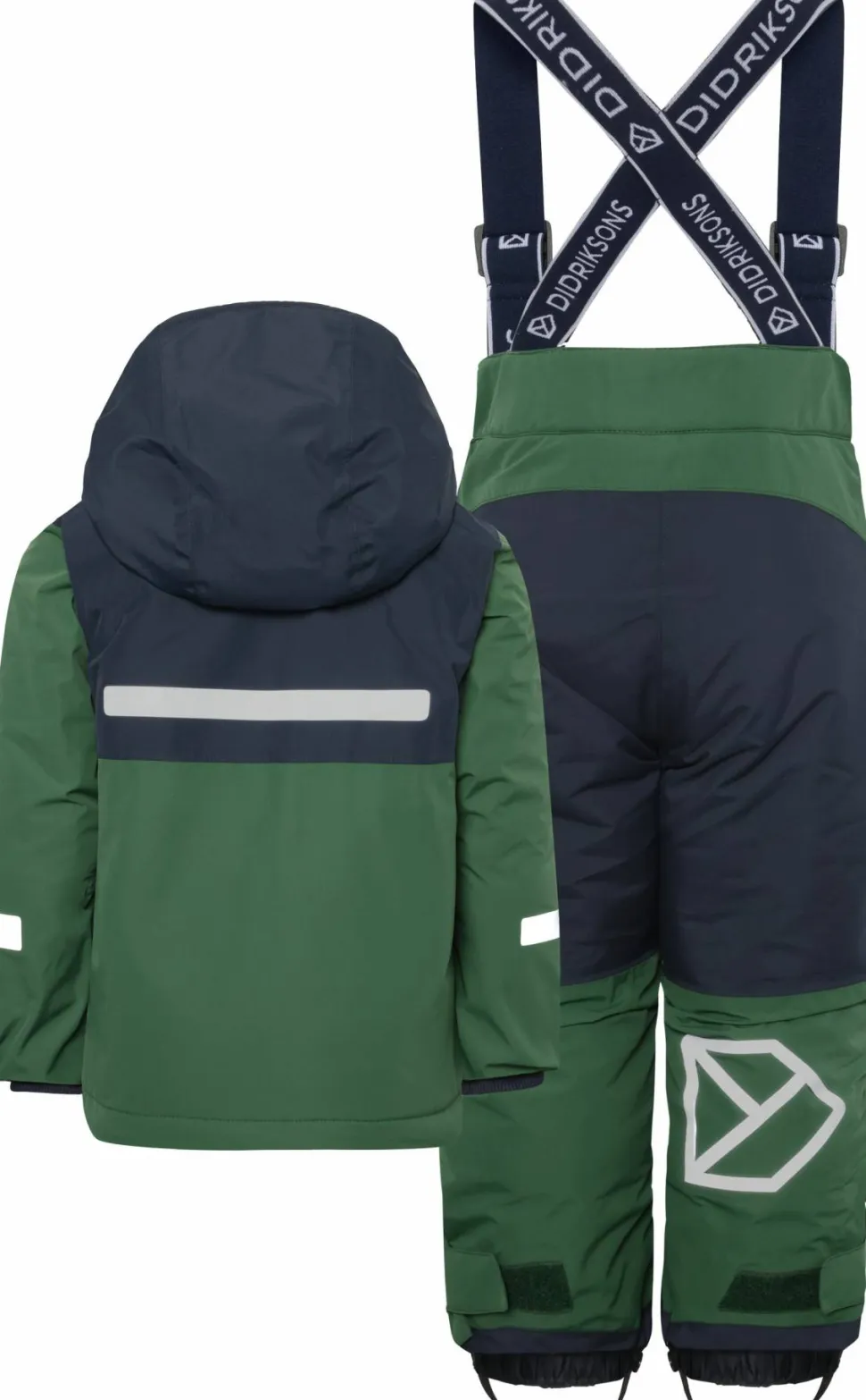 Didriksons Kids' Skare Set Pine Green