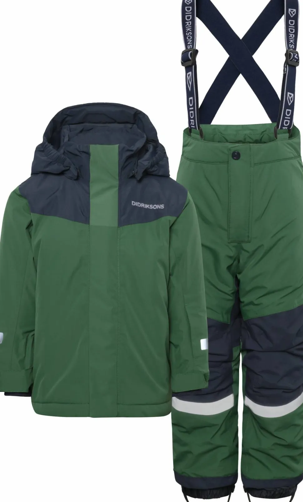 Didriksons Kids' Skare Set Pine Green