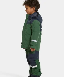 Didriksons Kids' Skare Set Pine Green