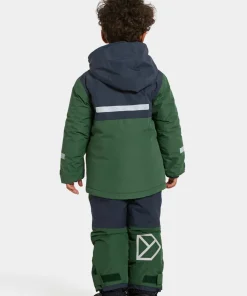 Didriksons Kids' Skare Set Pine Green