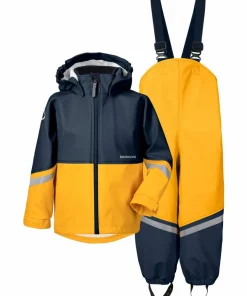 Didriksons Kids' Waterman C Set Oat Yellow Hot