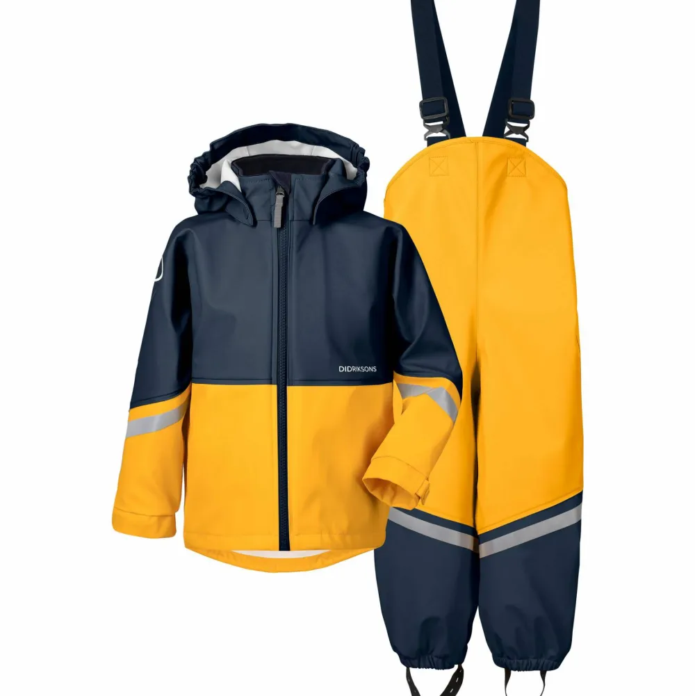 Didriksons Kids' Waterman C Set Oat Yellow Hot