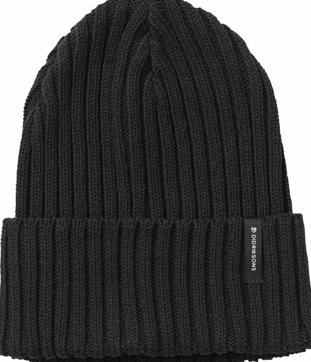 Didriksons Unisex Laken Beanie 3 Black Best