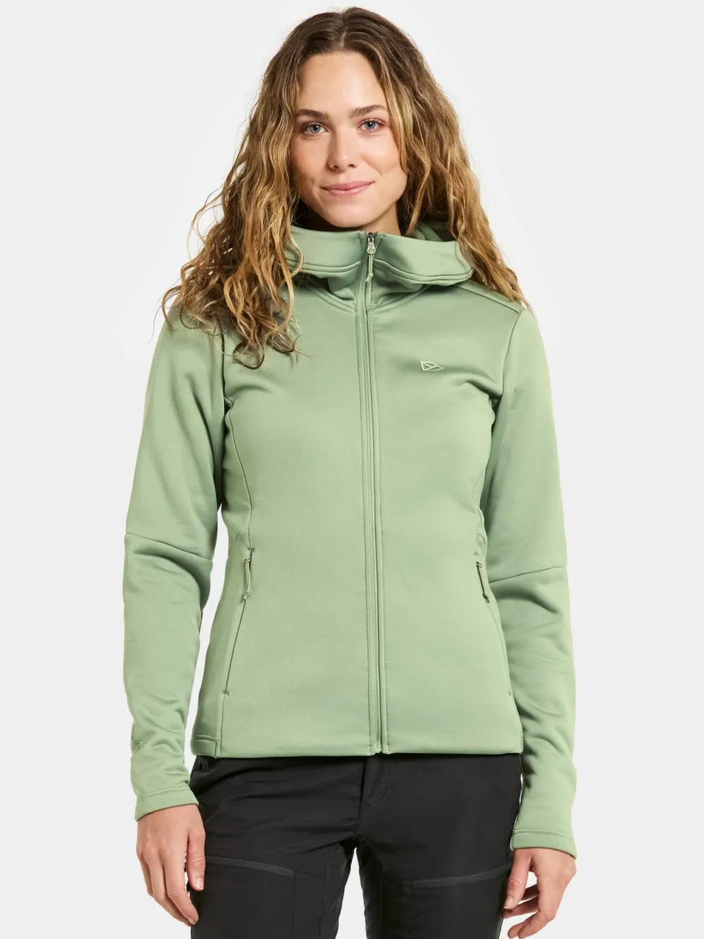 Didriksons Women's Anneli Full Zip 3 Light Moss