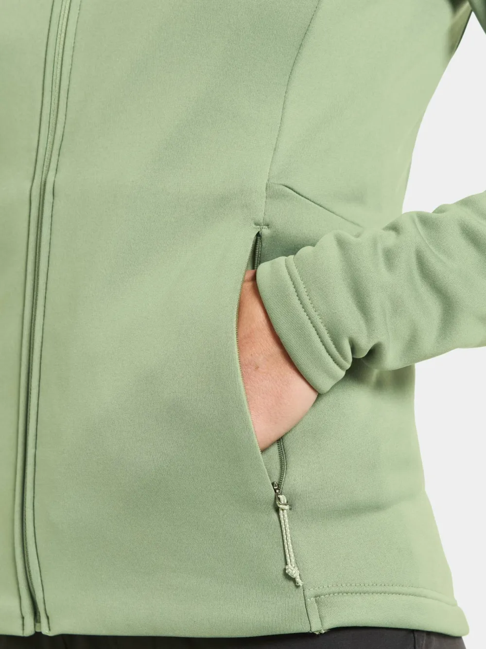 Didriksons Women's Anneli Full Zip 3 Light Moss