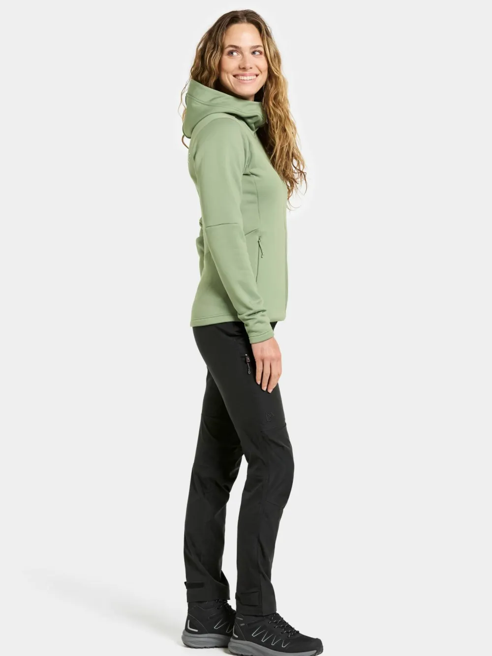 Didriksons Women's Anneli Full Zip 3 Light Moss
