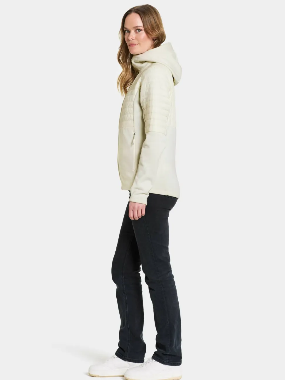Didriksons Women's Annema Full Zip 6 Shell White