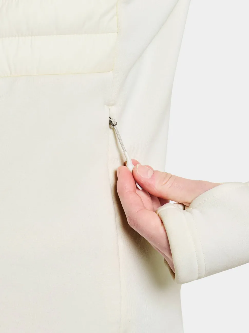 Didriksons Women's Annema Full Zip 6 Shell White