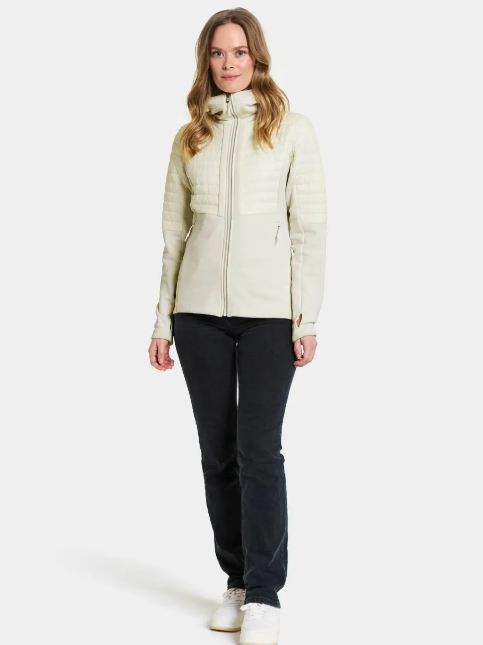 Didriksons Women's Annema Full Zip 6 Shell White