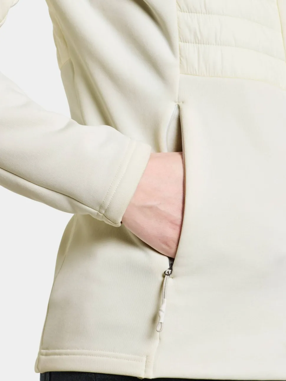 Didriksons Women's Annema Full Zip 6 Shell White