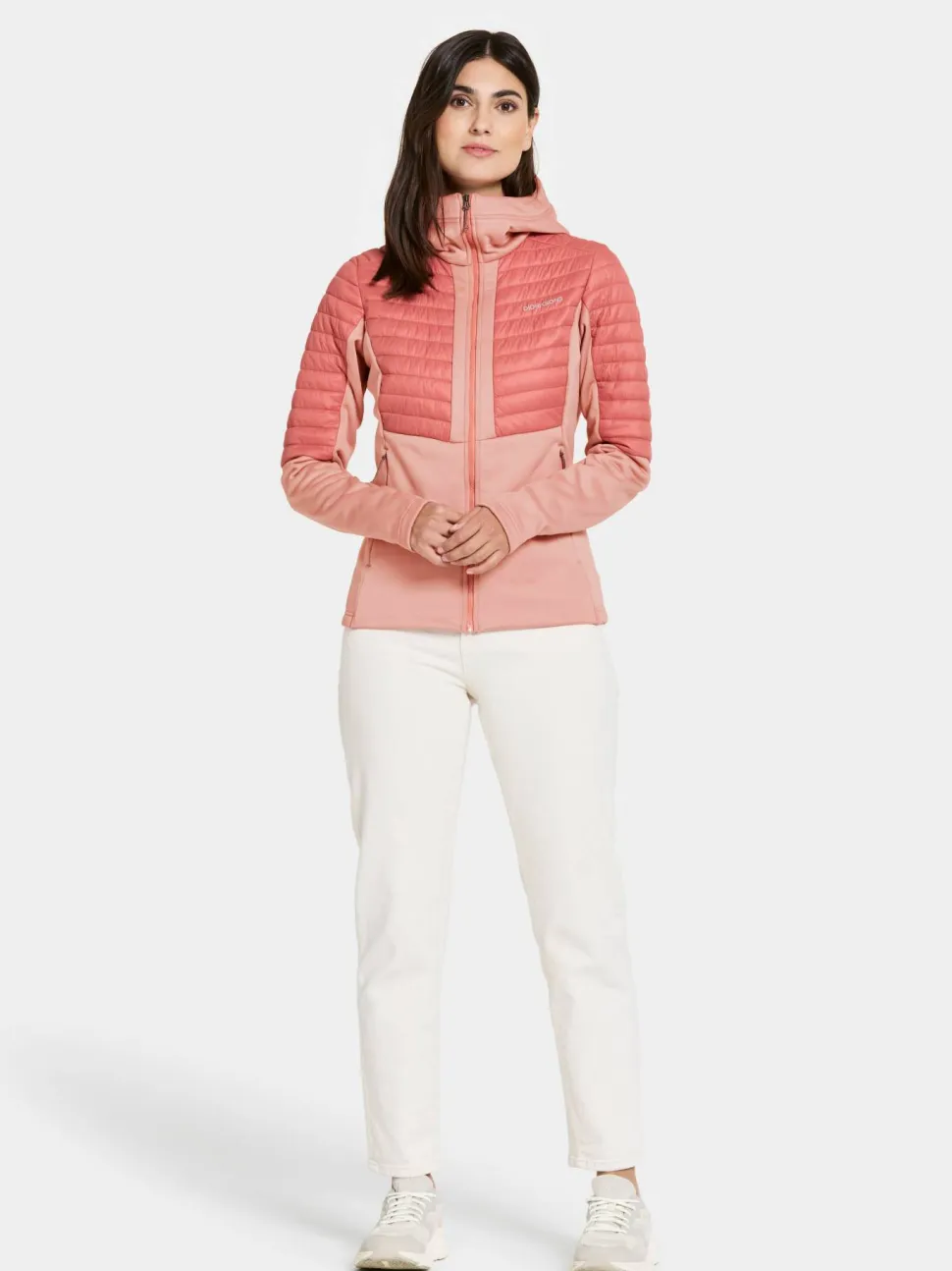 Didriksons Women's Annema Full Zip 6 Powder Pink