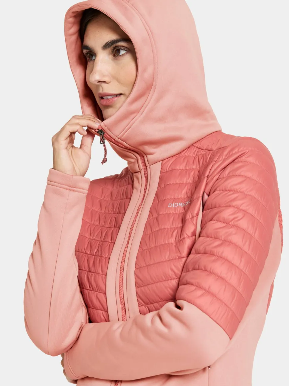 Didriksons Women's Annema Full Zip 6 Powder Pink