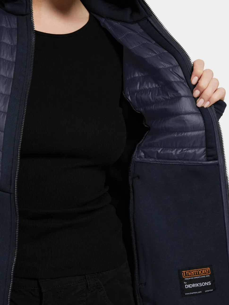 Didriksons Women's Annema Full Zip 6 Dark Night Blue