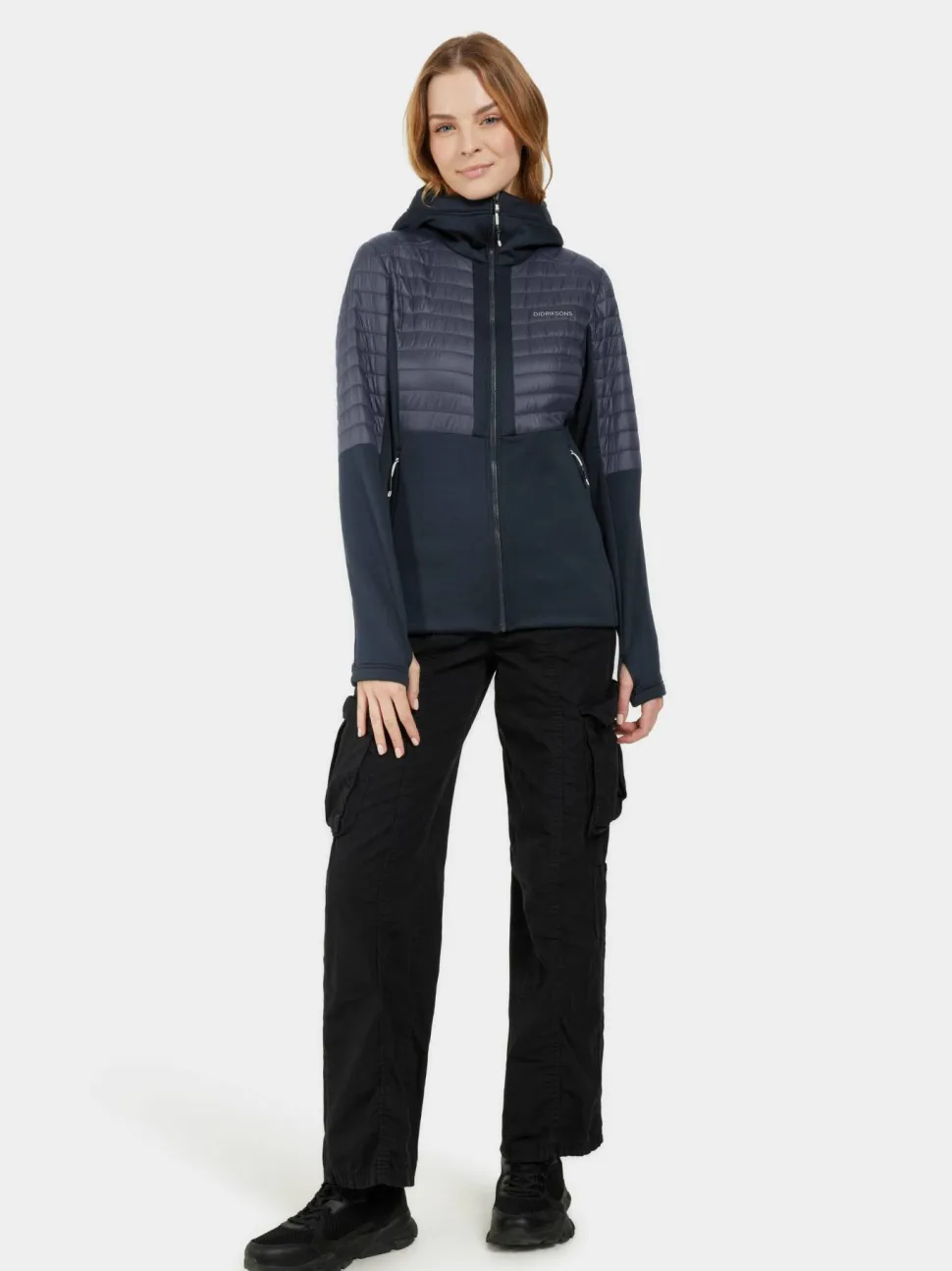 Didriksons Women's Annema Full Zip 6 Dark Night Blue