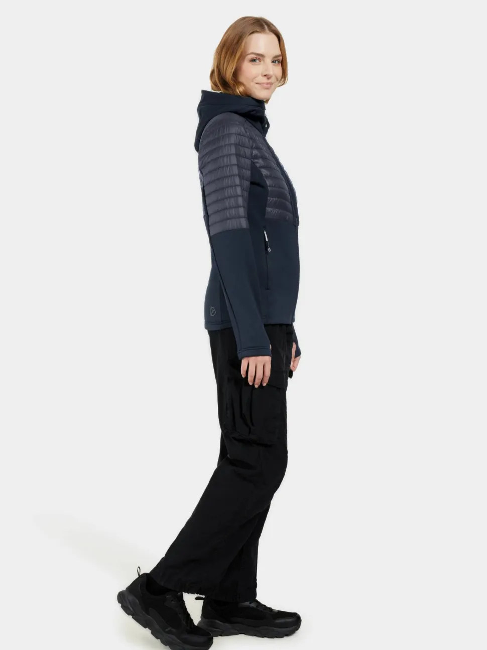Didriksons Women's Annema Full Zip 6 Dark Night Blue