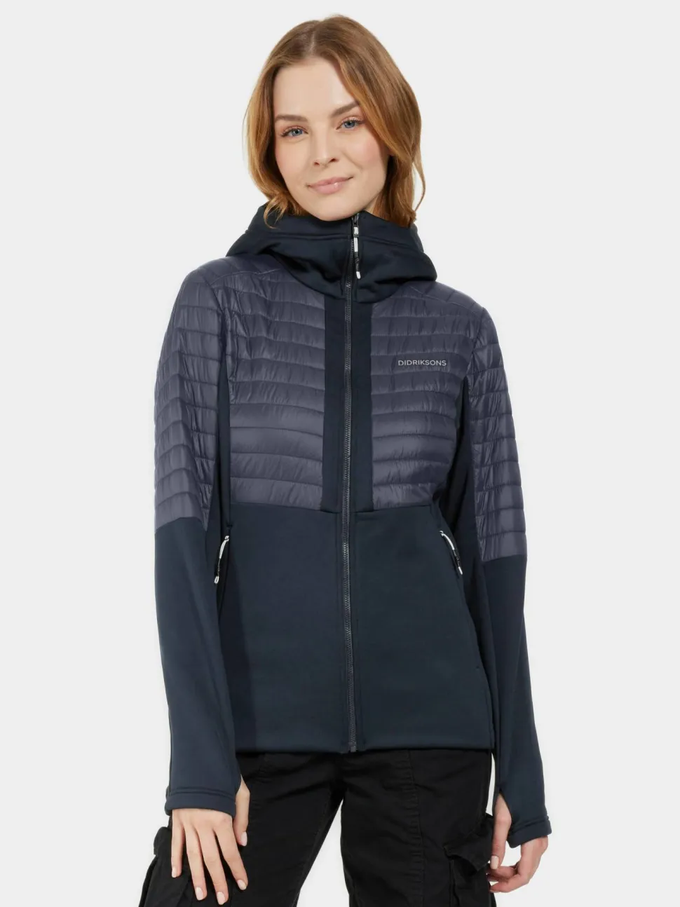 Didriksons Women's Annema Full Zip 6 Dark Night Blue
