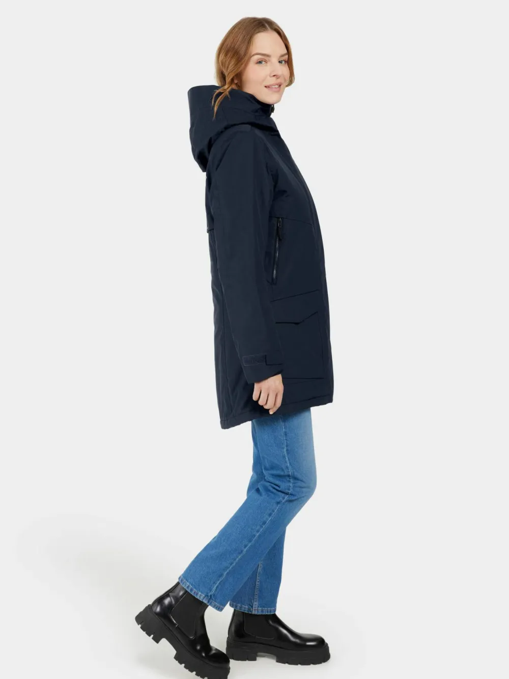 Didriksons Women's Frida Parka 7 Dark Night Blue