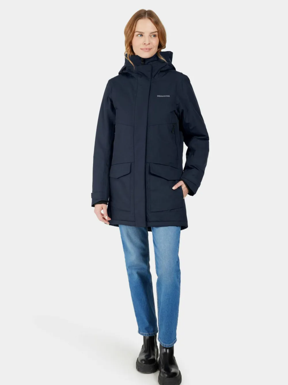 Didriksons Women's Frida Parka 7 Dark Night Blue