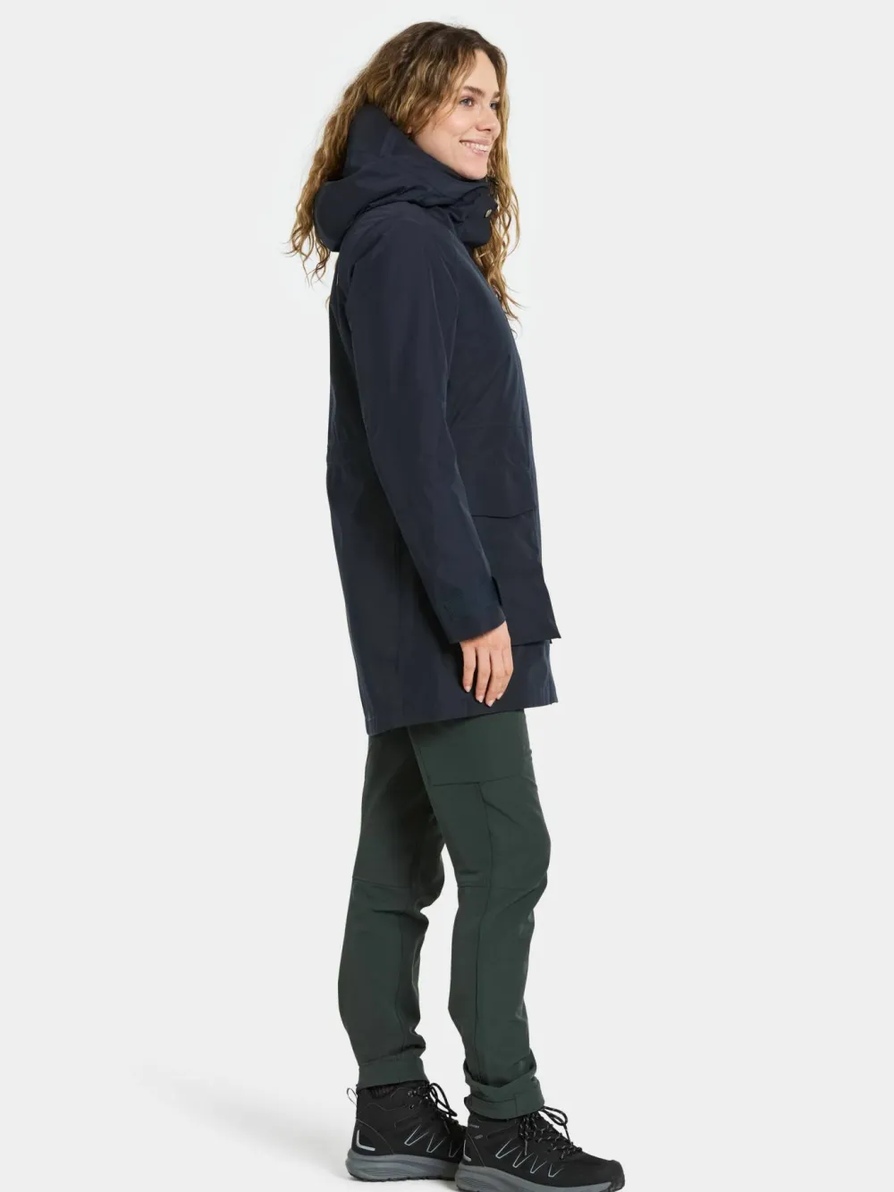 Didriksons Women's Harriet Parka Dark Night Blue New
