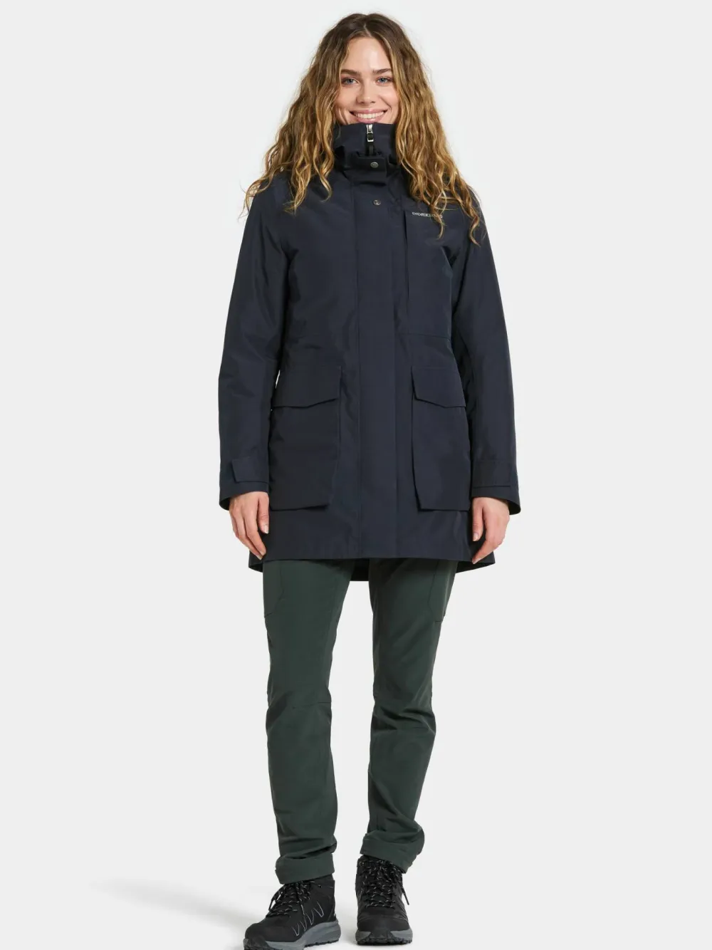 Didriksons Women's Harriet Parka Dark Night Blue New