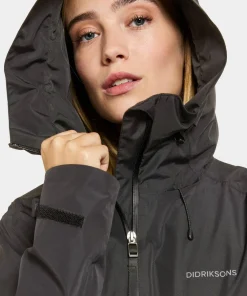 Didriksons Women's Nadja Parka Long 4 Black Sale