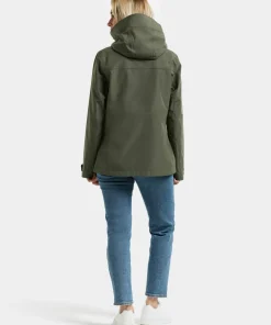 Didriksons Women's Silja Jacket Deep Green Hot