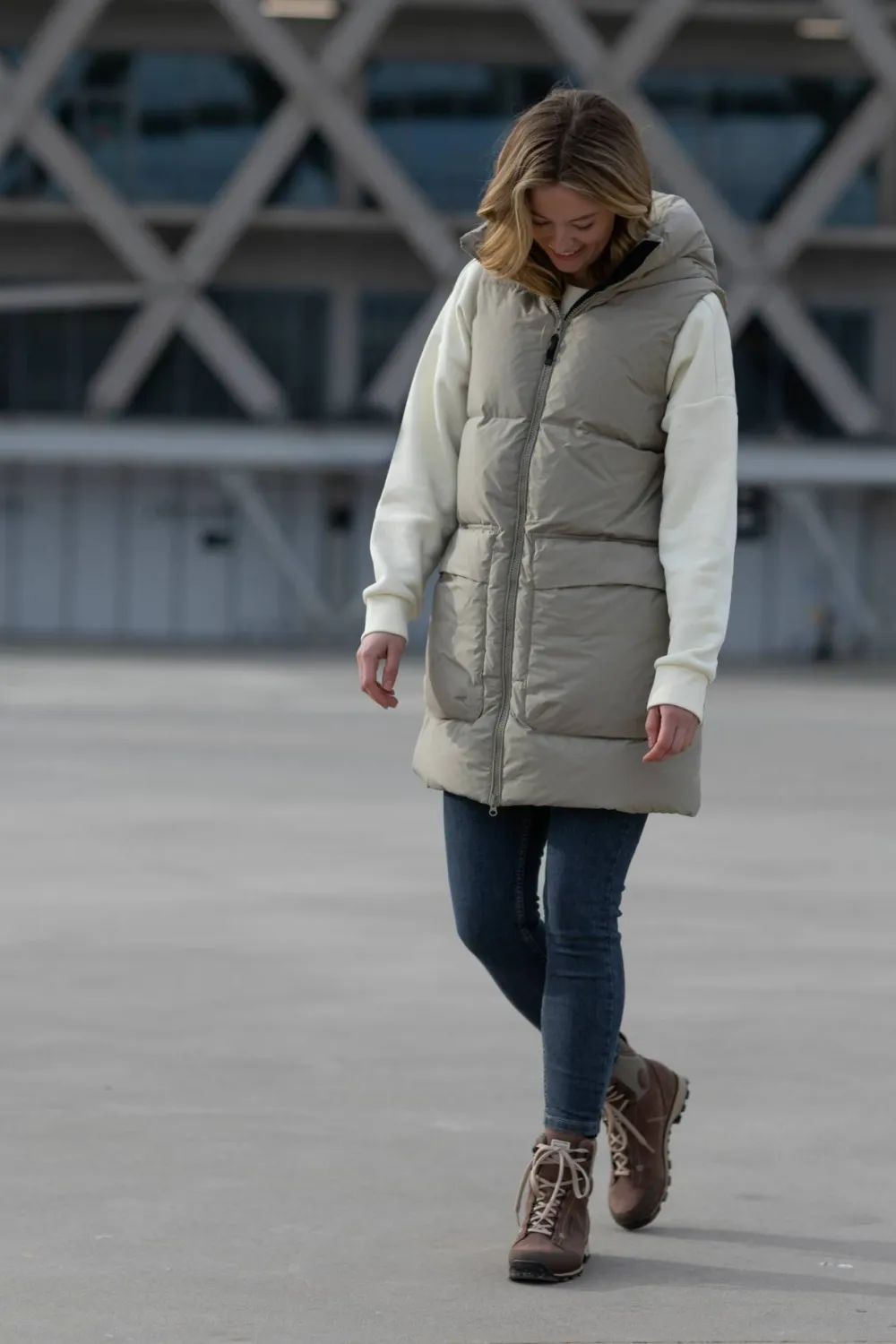 Clearance Women's Fitzroy H Vest Long Västar Dam