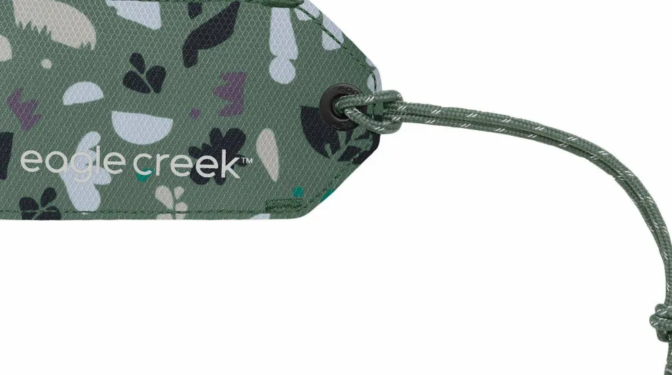 Eagle Creek Reflective Luggage Tag Roots & Shoots Duck Green