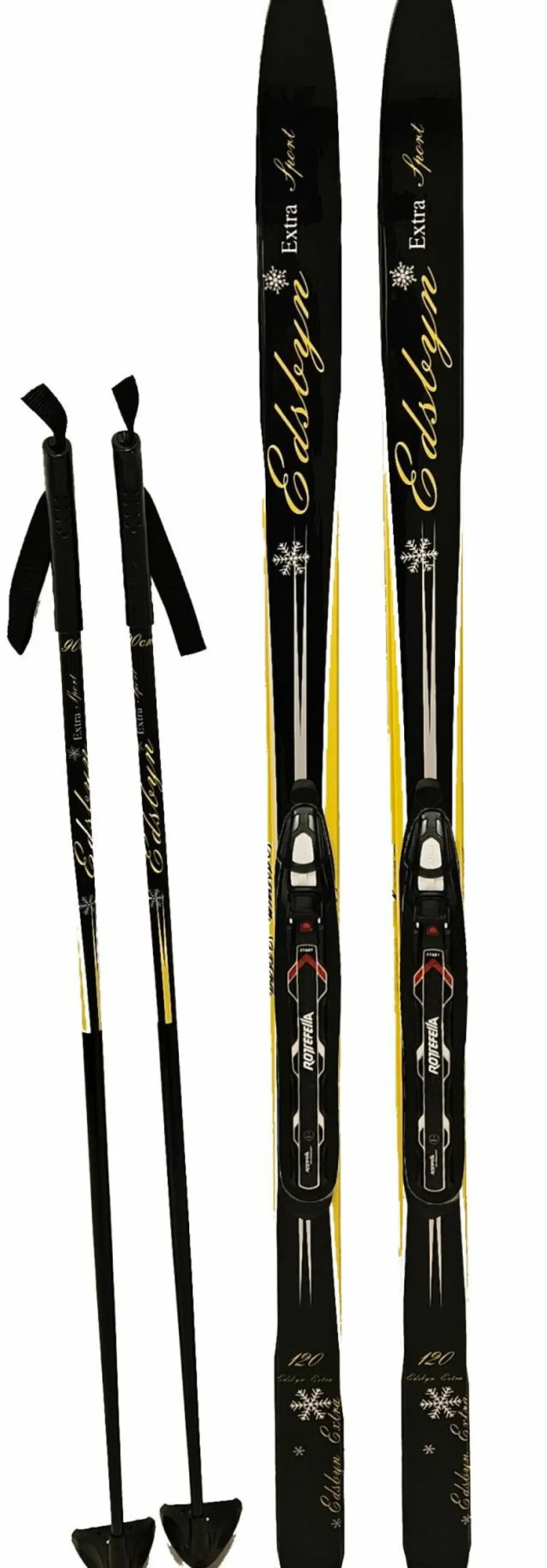 Edsbyn Kids' Extra Ski Set Black/Yellow Online