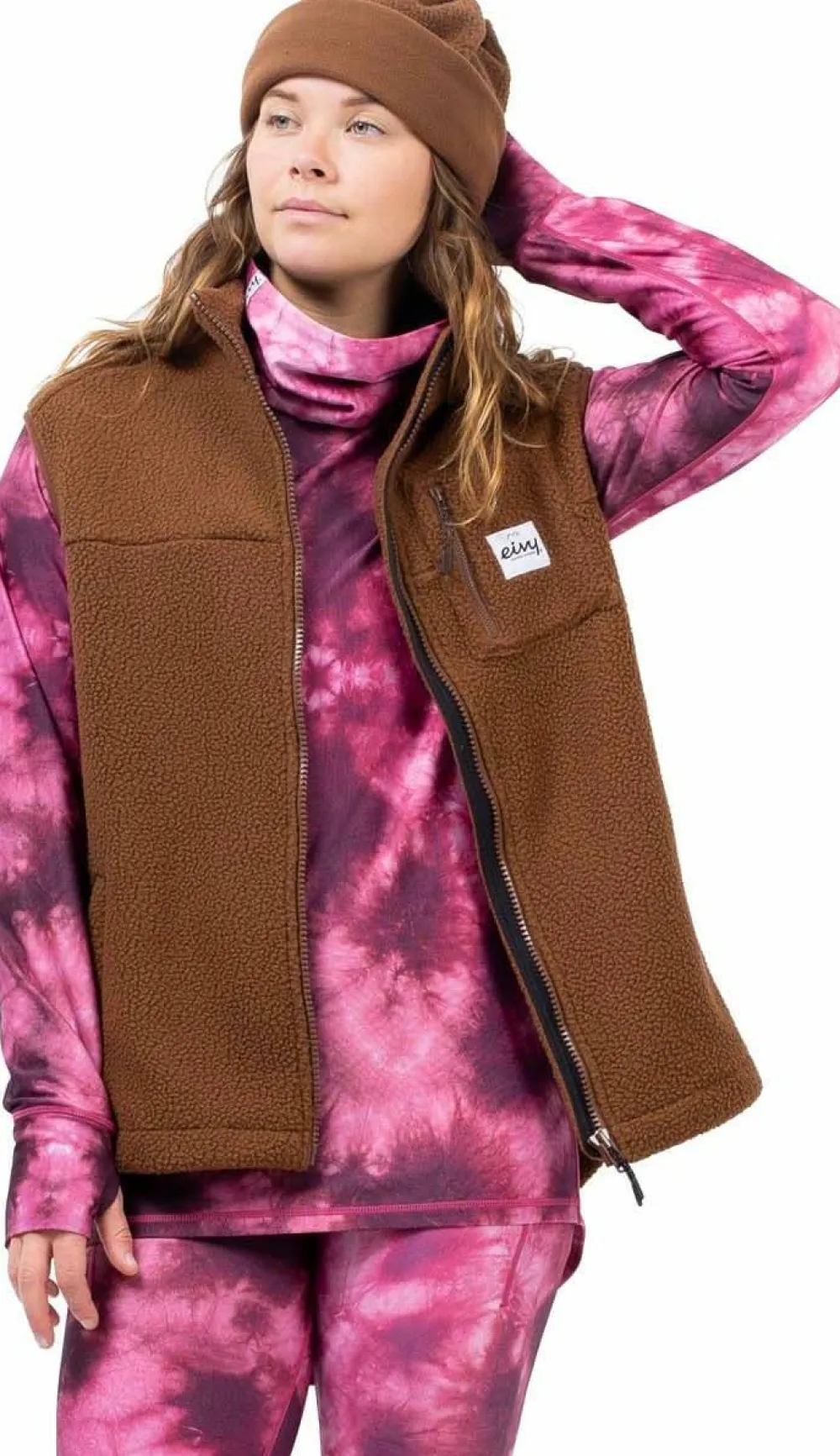 Eivy Women's Lumberjackie Sherpa Vest Brown Sale