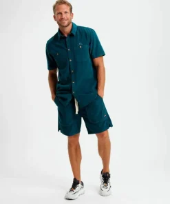 Elevenate Men's Estate Cord Shorts Indian Blue Hot