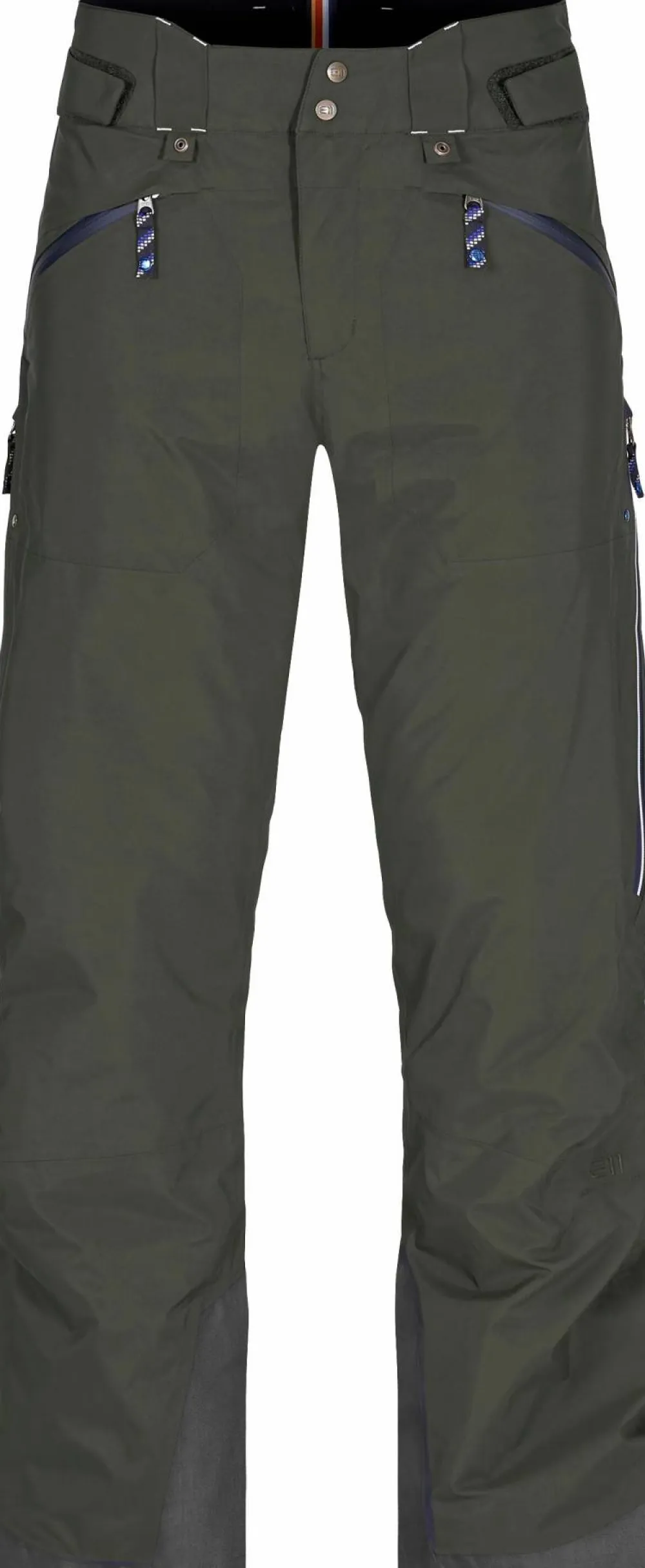 Elevenate Men's St Moritz Pants Gray Green New