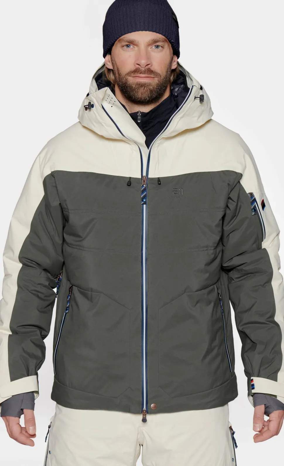 Elevenate Men's St Moritz Jacket Gray Green