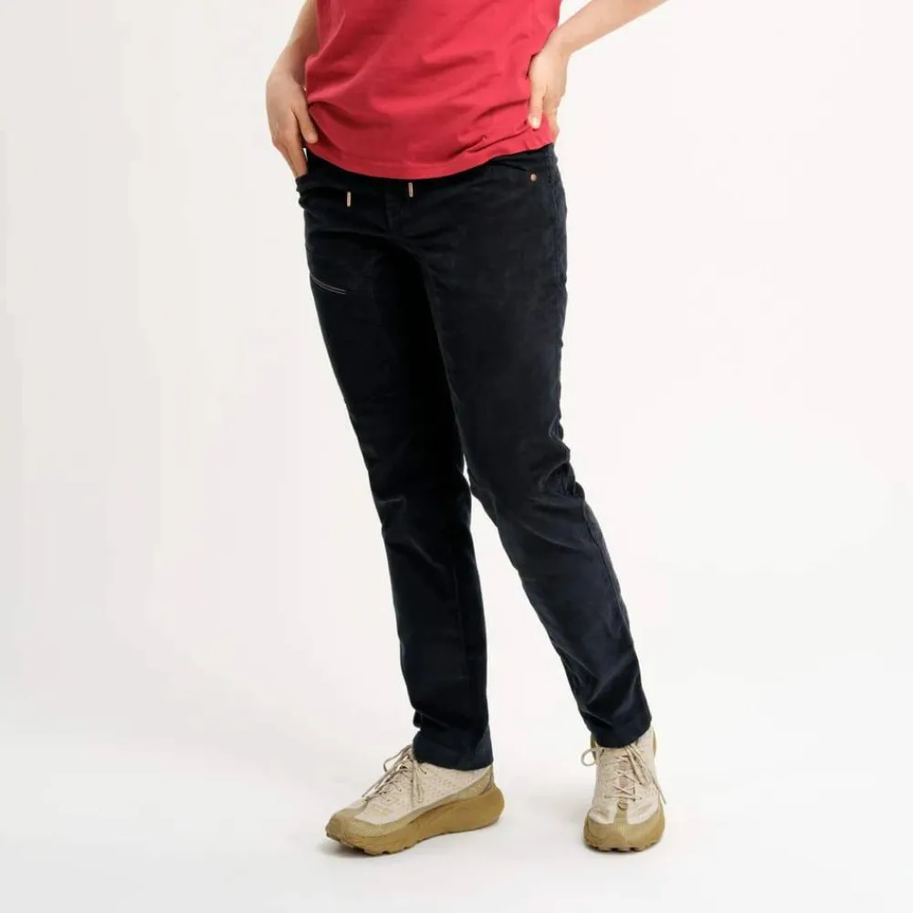 Elevenate Woman's Après Cord Pants Dark Ink Outlet